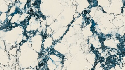 Blue and White Marble, Marbled, Abstract Image, Texture, Pattern Background, Wallpaper, Cover and Screen for Smartphone, PC, Laptop, 9:16 and 16:9 Format