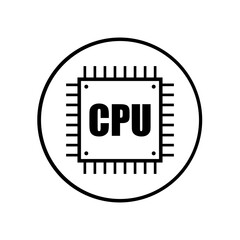 CPU icon. CPU vector icon. CPU vector icon
