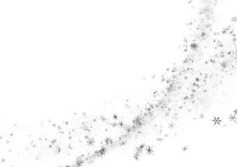 Snowflake Symphony: Magnificent 3D Illustration Showcasing Falling Holiday Snowflakes in Harmony