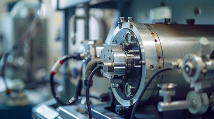 Fototapeta premium Radiocarbon dating equipment for determining the age of organic materials