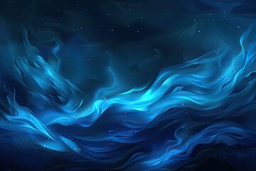 Fototapeta premium A mesmerizing abstract background featuring flowing blue waves and ethereal light, perfect for artistic and modern designs.