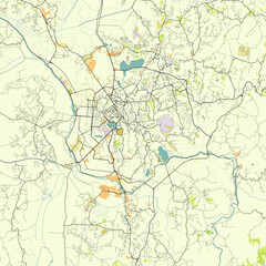 City map of Antananarivo Madagascar