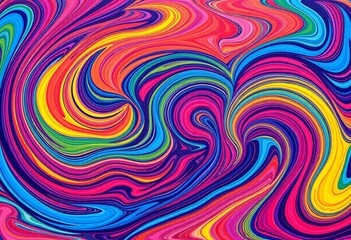 Obraz premium Colorful abstract swirls