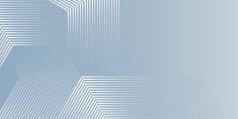 Abstract hexagon lines on gray background design modern