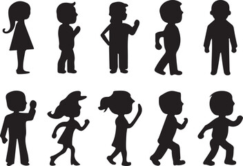 Stickman Stick Man People Person Poses Postures Standing Walking Running Fast Speed Set Various position silhouette man sitting Illustration of people isolated seat