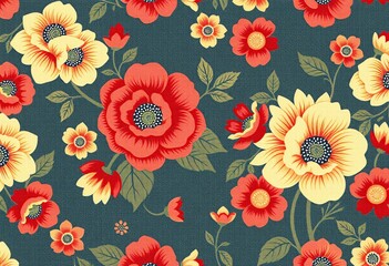Vintage floral pattern