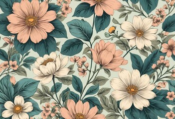 Vintage floral pattern