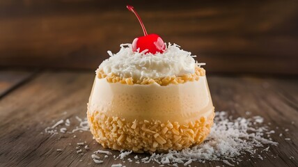 A homemade photo of a Cocada Cremosa