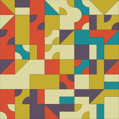 Geometrical abstract texture background with colorful shapes pattern