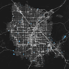 Map of Las Vegas, Nevada, USA © Somar