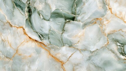 Obraz premium Green and White Marble, Marbled, Abstract Image, Texture, Pattern Background, Wallpaper, Cover and Screen for Smartphone, PC, Laptop, 9:16 and 16:9 Format