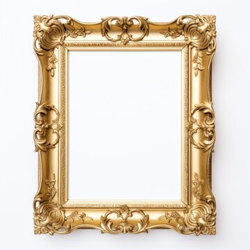 Squart Victoria black and gold frame photo white background.