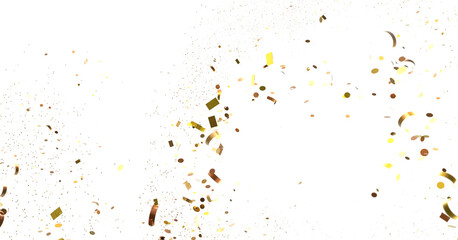 Golden Confetti Explosion
