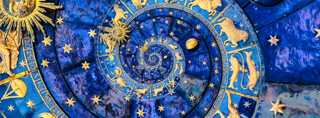 Astrological background. Vintage illustration art, grunge design. Concept of destiny, fortune, esoteric, magic, mysterious