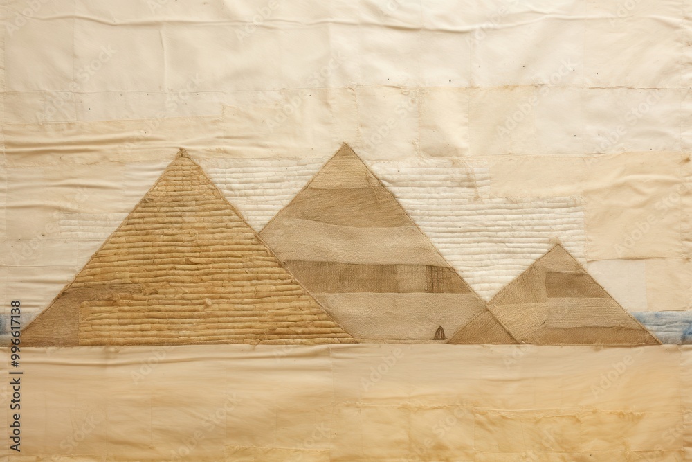 Wall mural Pyramid architecture wood backgrounds.