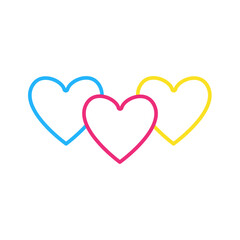 Love icon template