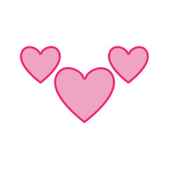 Love icon template