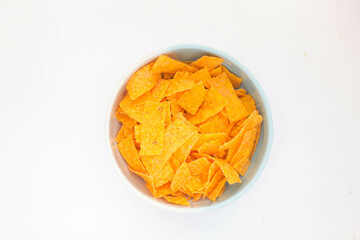 Chips Snack on white background