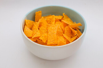 Chips Snack on white background