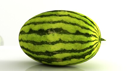 Watermelon isolated on white background. Ripe fresh Watermelon Clipping Path. Watermelon