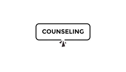 counseling button web banner templates. Vector Illustration 

