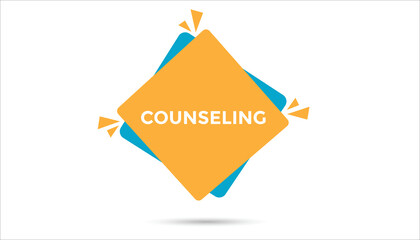 counseling button web banner templates. Vector Illustration 
