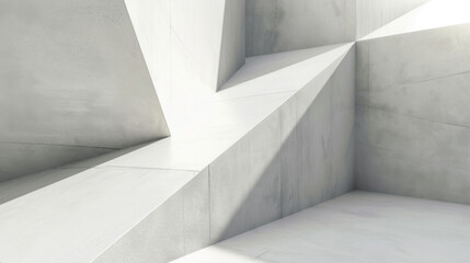 Obraz premium Grey Architecture Background, Generative AI Illustration