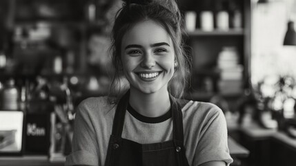 Happy Barista at Work