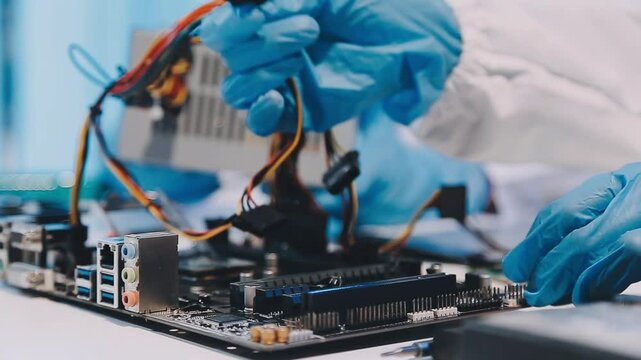 Showcasing expert computer hardware assembly and hard drive installation with precision and advanced technology for IT and electronics enthusiasts.