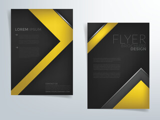 Header flyer business brochure vector graphic with space for text and message design
