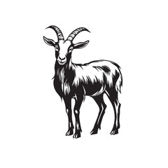 goat logo icon design vector