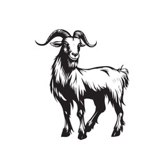 goat logo icon design vector