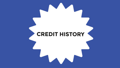 Credit history button web banner templates. Vector Illustration 
