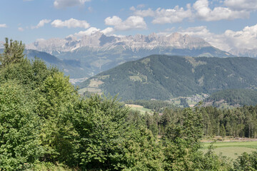 Fototapeta premium Catinaccio range from Nova Ponente, Italy