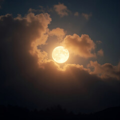 Fototapeta premium moon and clouds