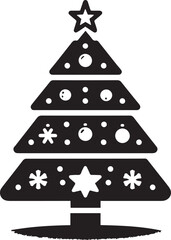 Christmas tree vector.