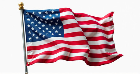 Fototapeta premium american flag with clipping path