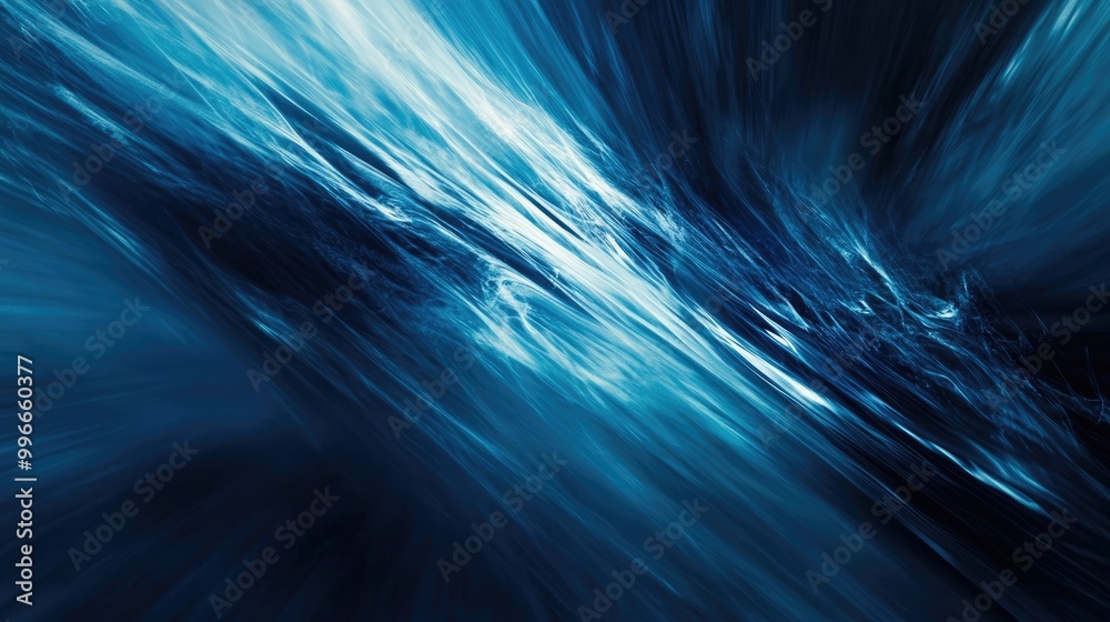 Poster Abstract background featuring a dynamic blue color motion blur texture
