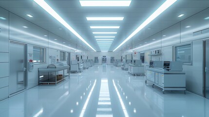 Fototapeta premium Modern Laboratory Environment with Bright Lighting
