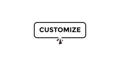 customize button web banner templates. Vector Illustration 
