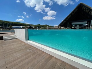 swimming pool in hotel