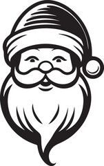 Santa Claus vector icon illustration.
