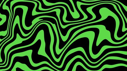 Abstract background of random green and black wave line texture. Green liquid abstract wallpaper	
