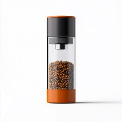 Stylish mustard seed grinder in modern design, perfect for enhancing culinary creations with fresh spices.