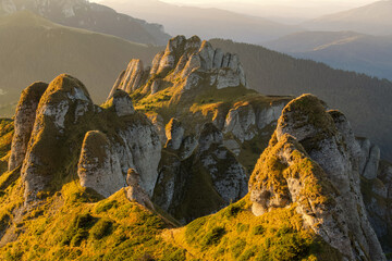 sunset in the mountains, Ciucas Mountains, Romania 