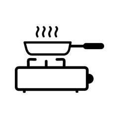 cooking icon. cooking fry pan icon