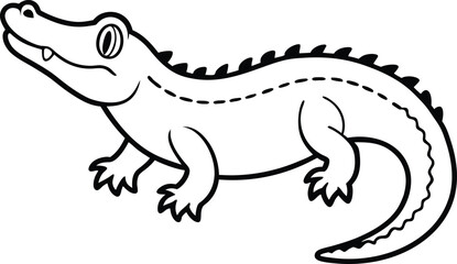 Crocodile logo.Vector animal icon 