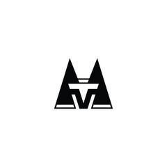 MT, TM, M AND T Abstract initial monogram letter alphabet logo