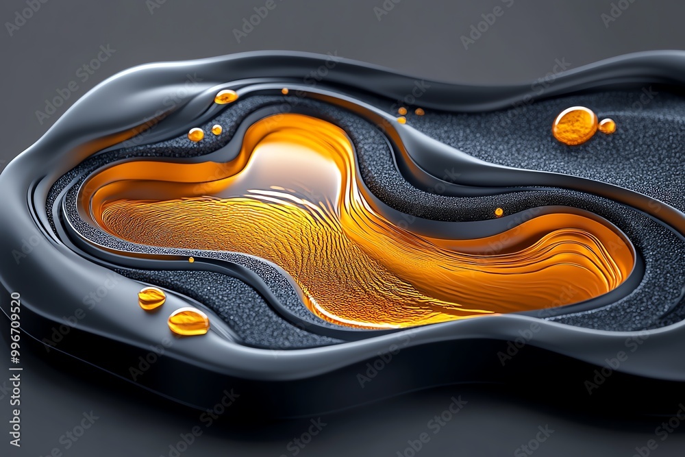 Aufkleber minimal design of river alcoa, with smooth, flowing lines and subtle color accents representing the 