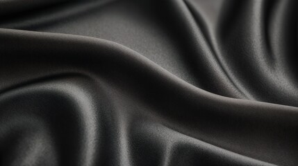 Close-Up of Neoprene Fabric with Smooth, Rubbery Texture and Black Matte Finish